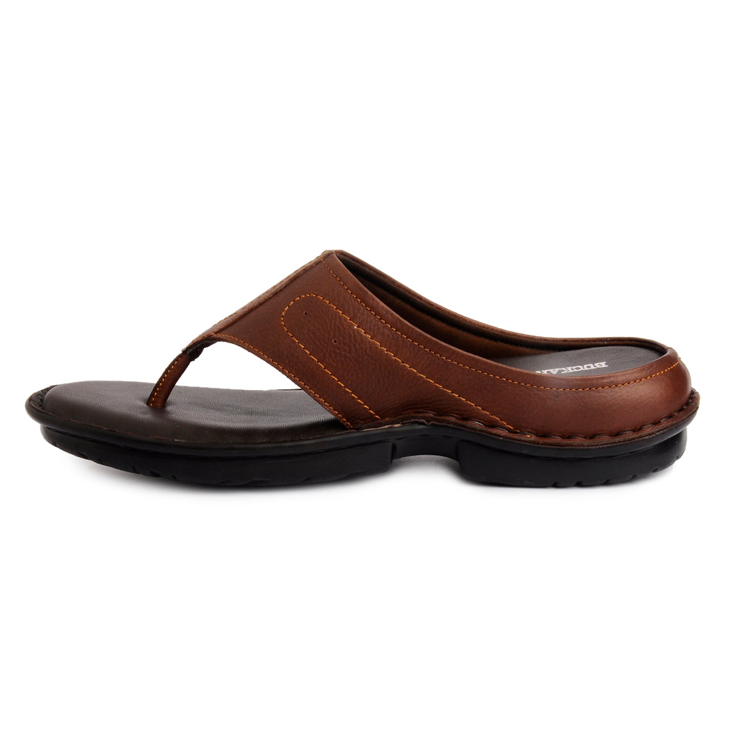 BUCKAROO Genuine Leather Casual Open Sandal for Men: MORRIS NX Brown