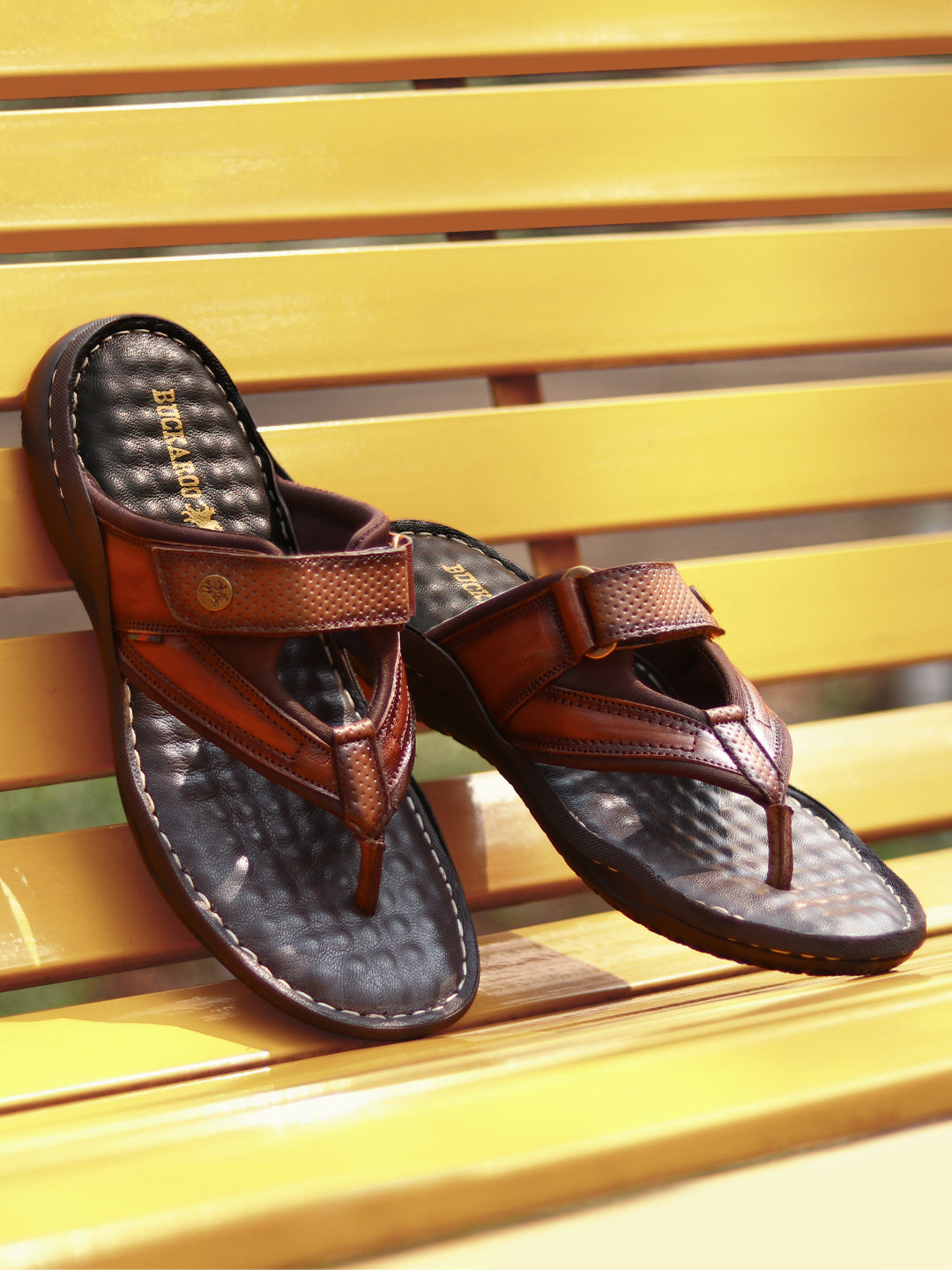 BUCKAROO Genuine Leather Casual Chappal for Men: ZENA