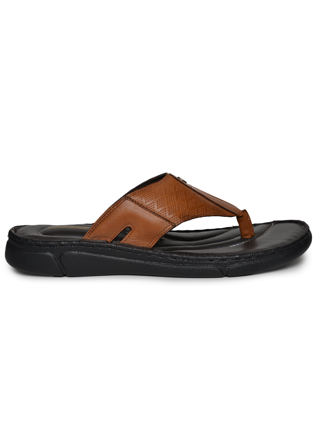 BUCKAROO Genuine Leather Casual Chappal for Men: ELLORG Tan 45 11