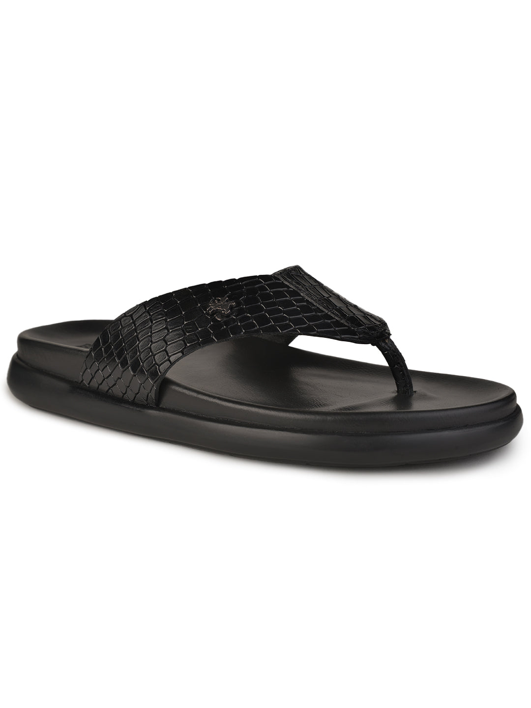 BUCKAROO Genuine Leather Casual Chappal for Men: RON Tan 45 11