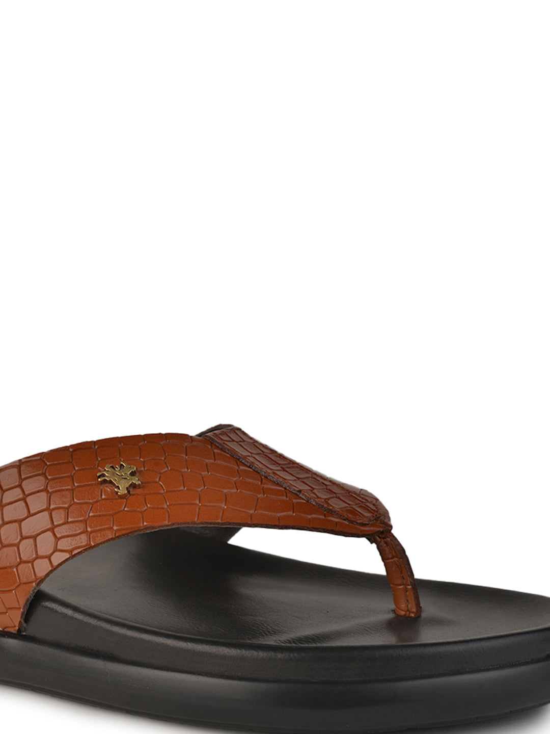 BUCKAROO Genuine Leather Casual Chappal for Men: RON