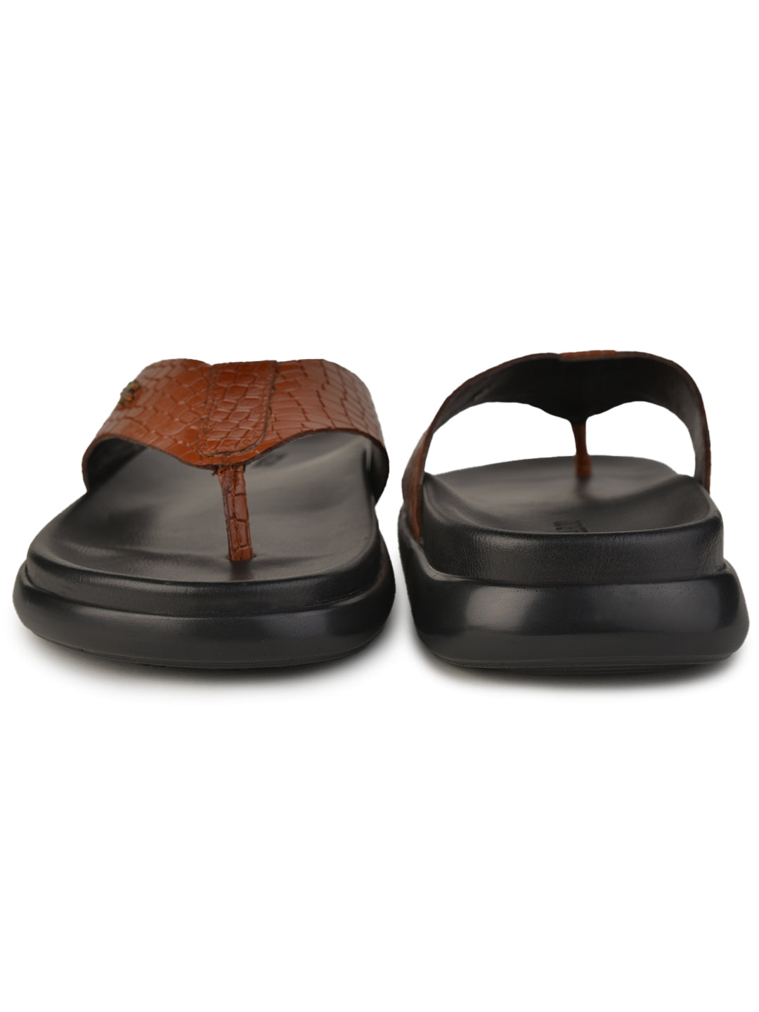 BUCKAROO Genuine Leather Casual Chappal for Men: RON