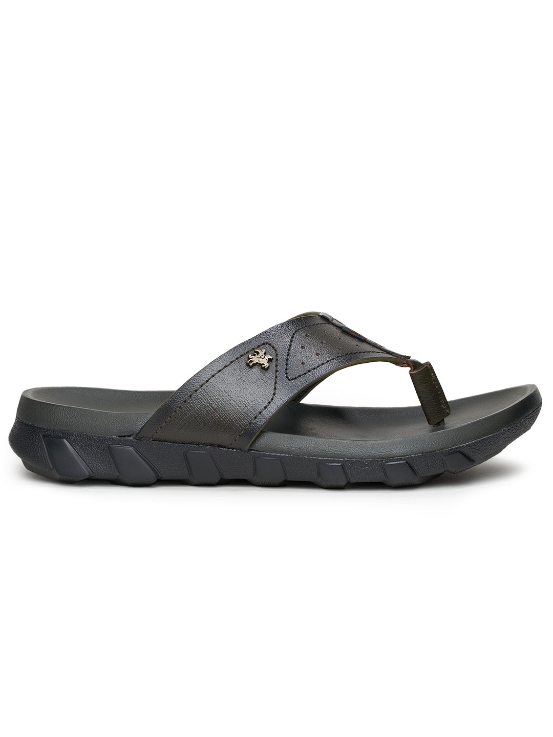 BUCKAROO Genuine Leather Casual Chappal for Men: ONYX