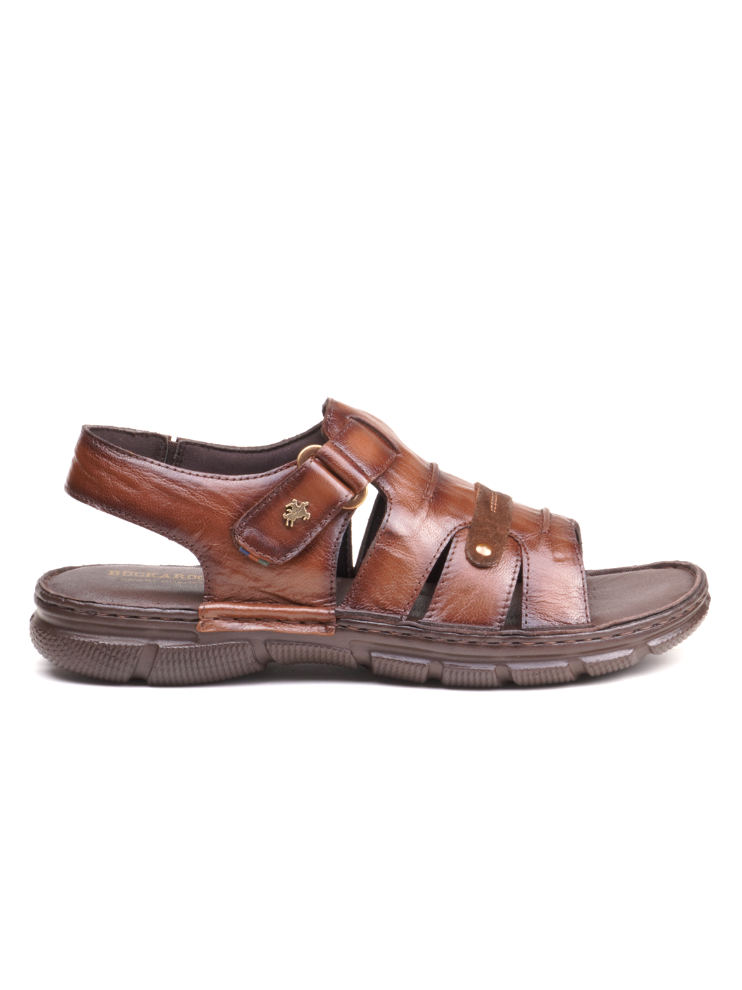 BUCKAROO Genuine Leather Casual Closed Sandal for Men: SENDERO Tan