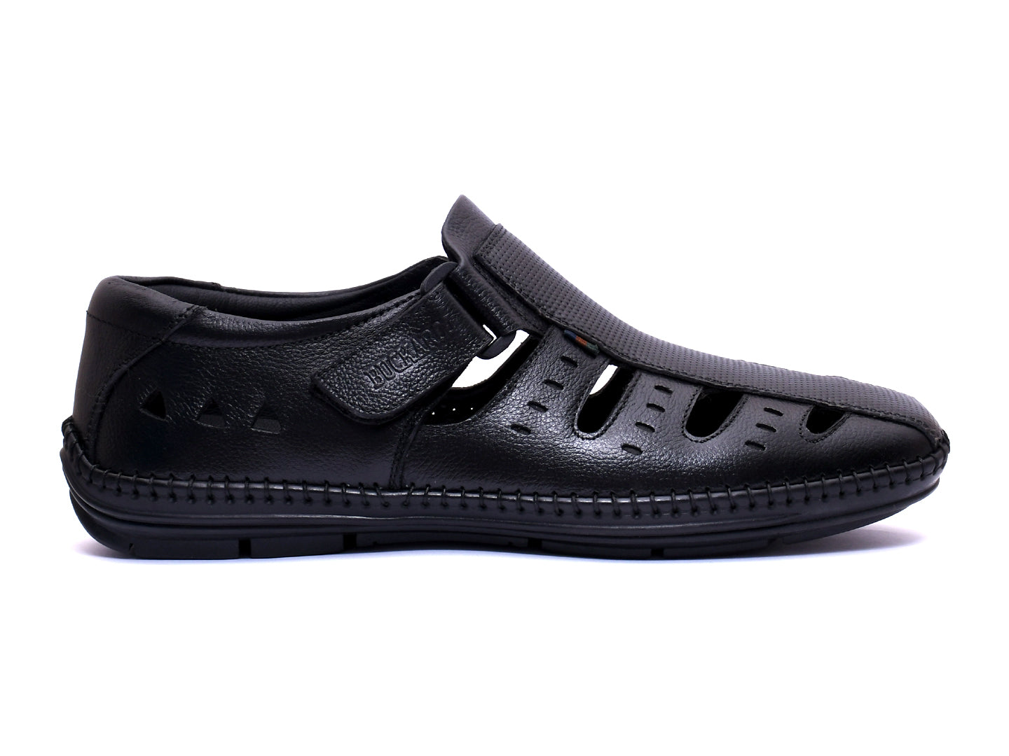 BUCKAROO Genuine Leather Casual Closed Sandal for Men | Mens Ethnic Sandals: CRYSTAL