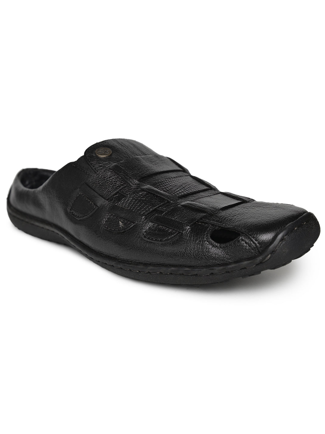 BUCKAROO Genuine Leather Casual Closed Sandal for Men: LENEN