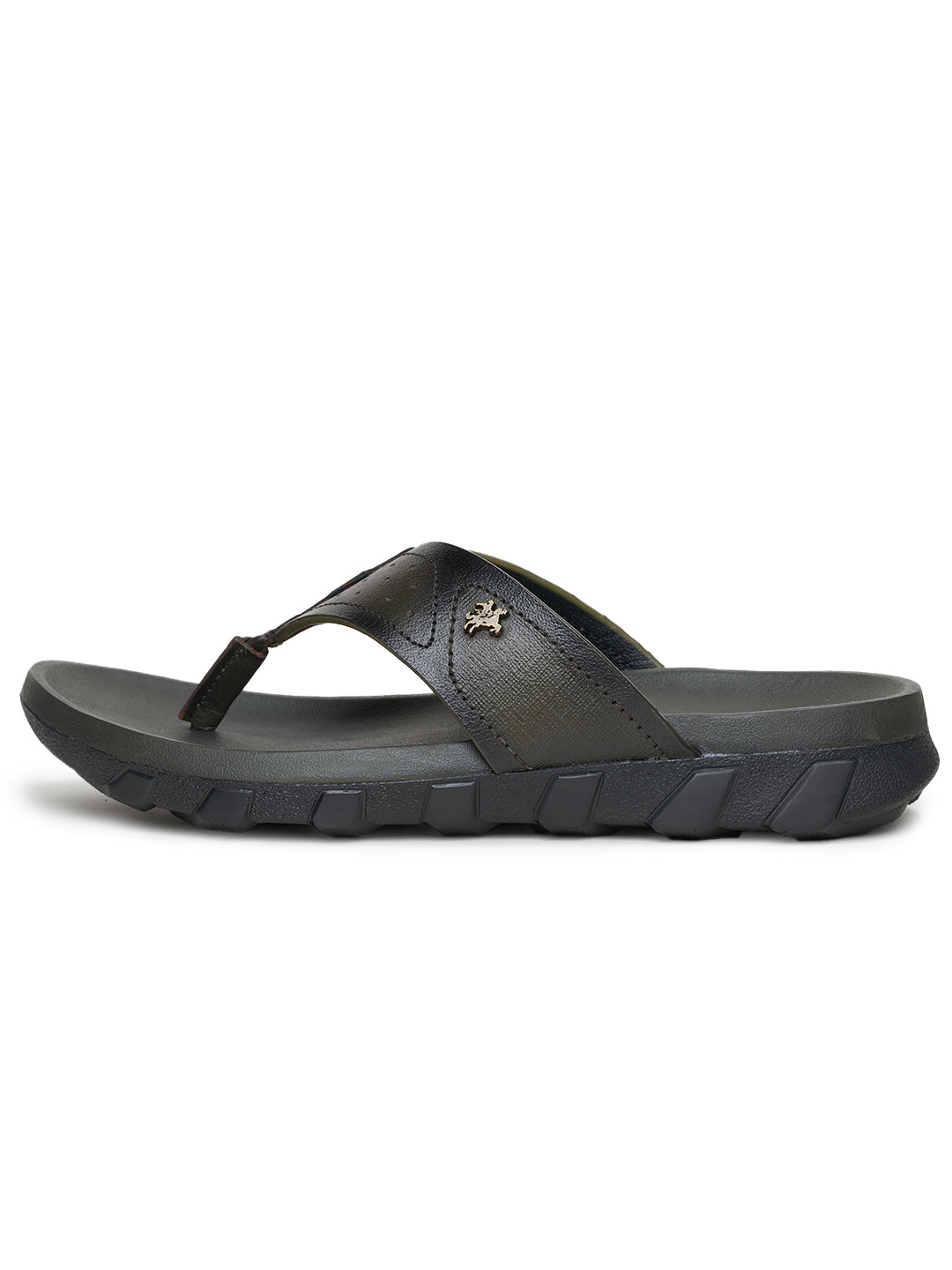 BUCKAROO Genuine Leather Casual Chappal for Men: ONYX