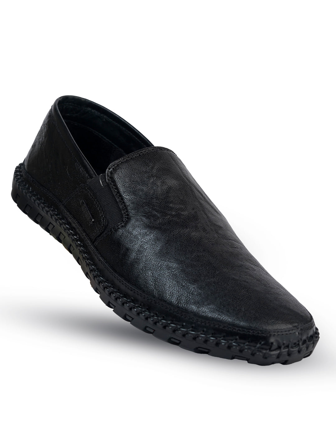 BUCKAROO Genuine Leather Casual Slip-On Shoes for Men | Mens Without Lace Shoes: NARDO