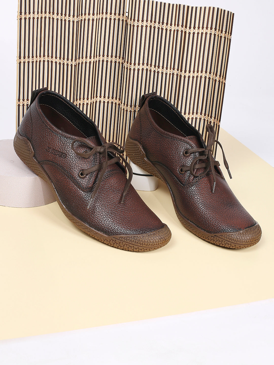 Jaripeo Vegan Leather Casual Shoes for Men: OTILIO Tan 45 11