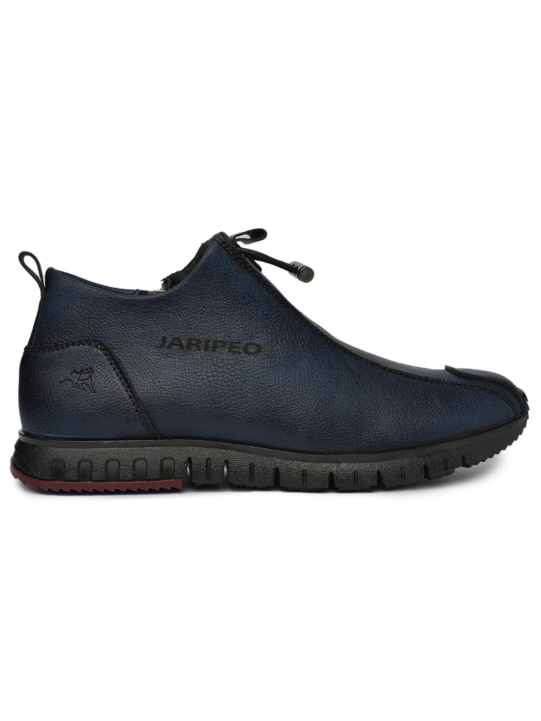 Jaripeo Vegan Leather Casual Boots for Men: TRETAN Navy