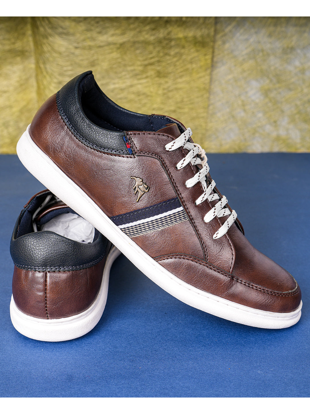 Jaripeo Vegan Leather Casual Shoes for Men: HARALD Brown 45 11