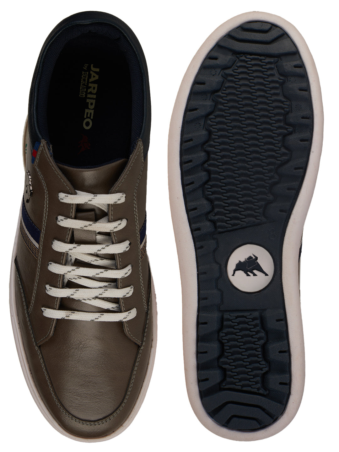 Jaripeo Vegan Leather Casual Shoes for Men: HARALD Brown 45 11