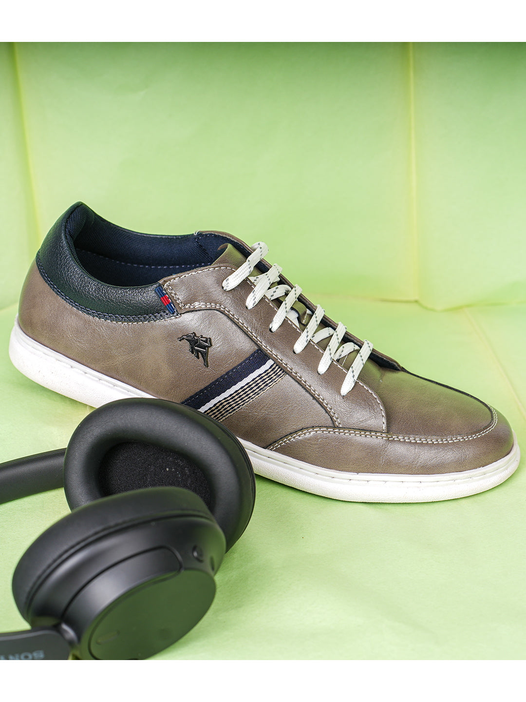 Jaripeo Vegan Leather Casual Shoes for Men: HARALD Brown 45 11