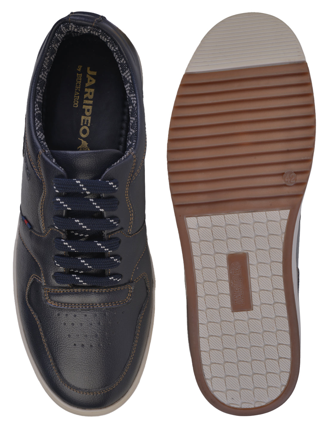 Jaripeo Vegan Leather Casual Shoes for Men: BENT Blue 45 11