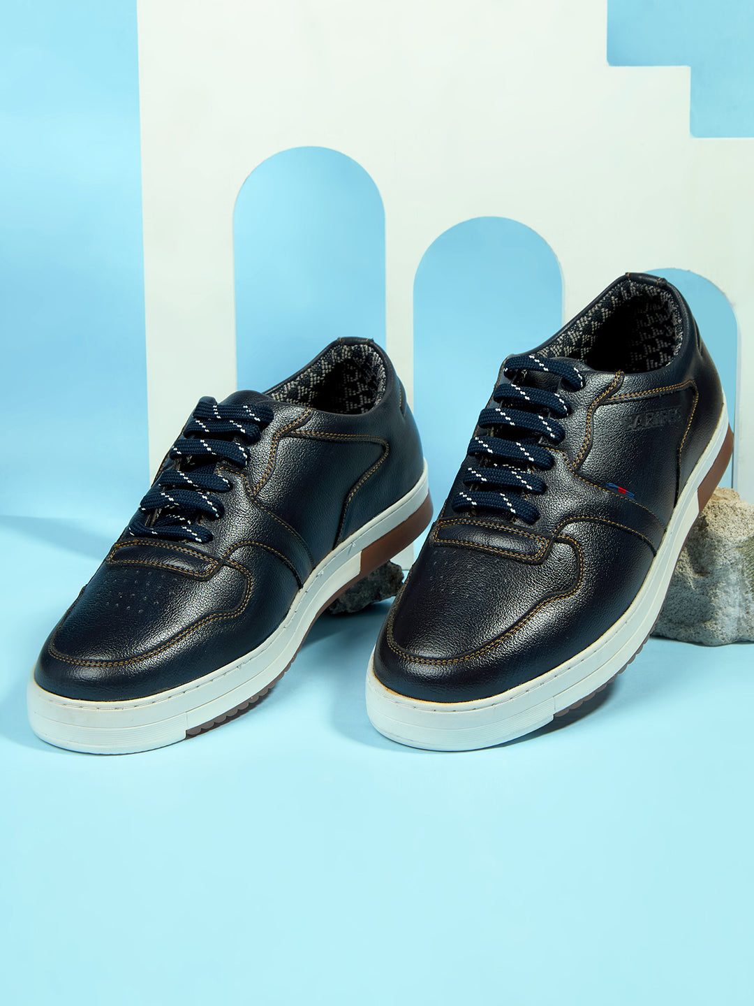 Jaripeo Vegan Leather Casual Shoes for Men: BENT Blue 45 11