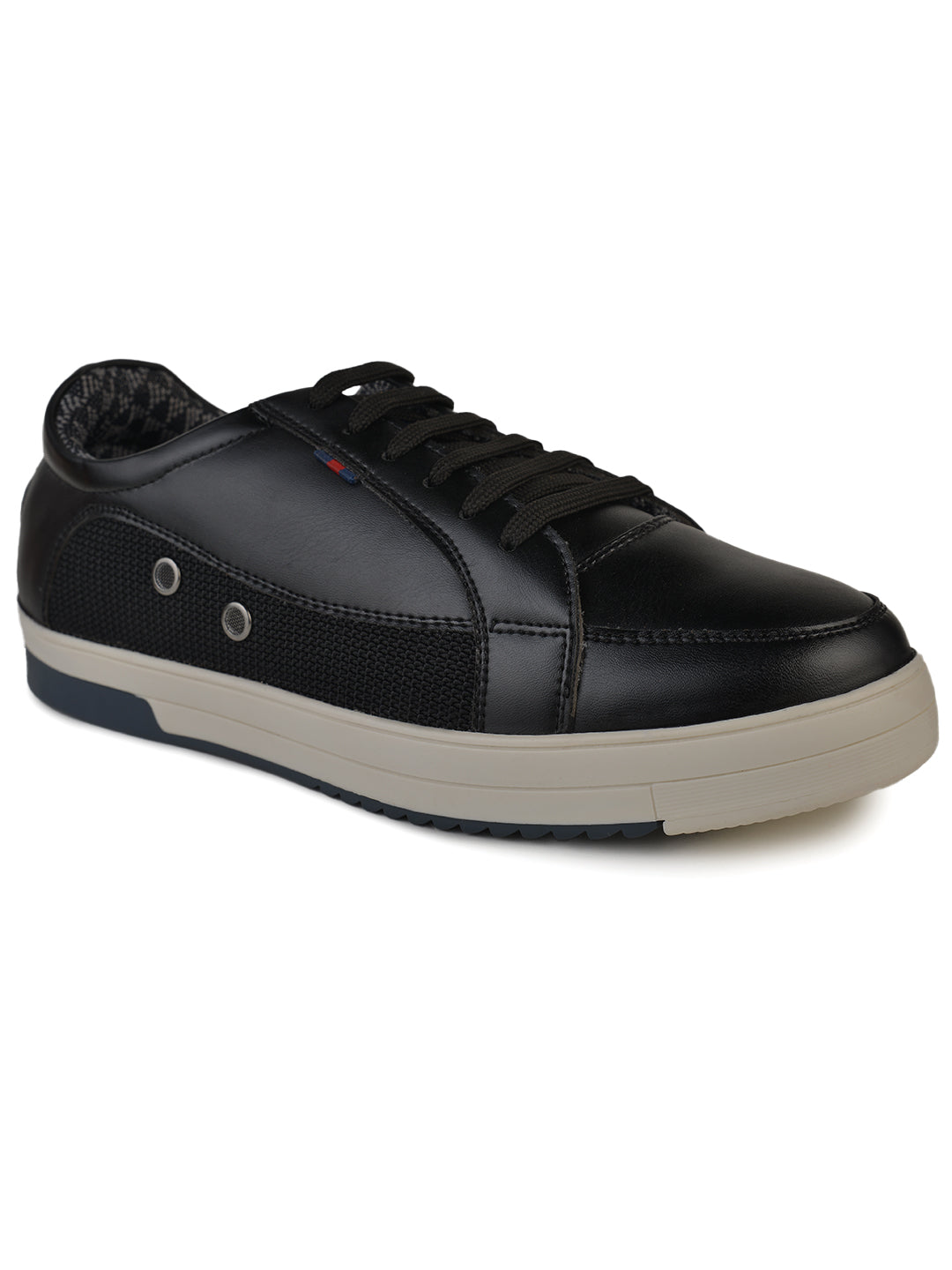 Jaripeo Vegan Leather Casual Shoes for Men: CORZEN Black 45 11