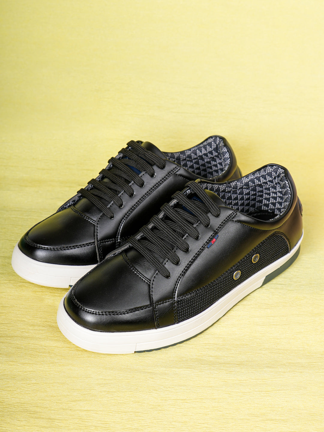 Jaripeo Vegan Leather Casual Shoes for Men: CORZEN Black 45 11