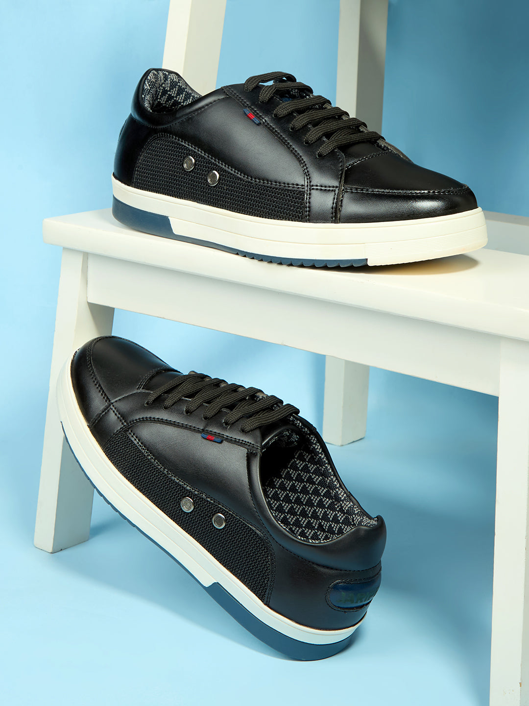 Jaripeo Vegan Leather Casual Shoes for Men: CORZEN Black 45 11