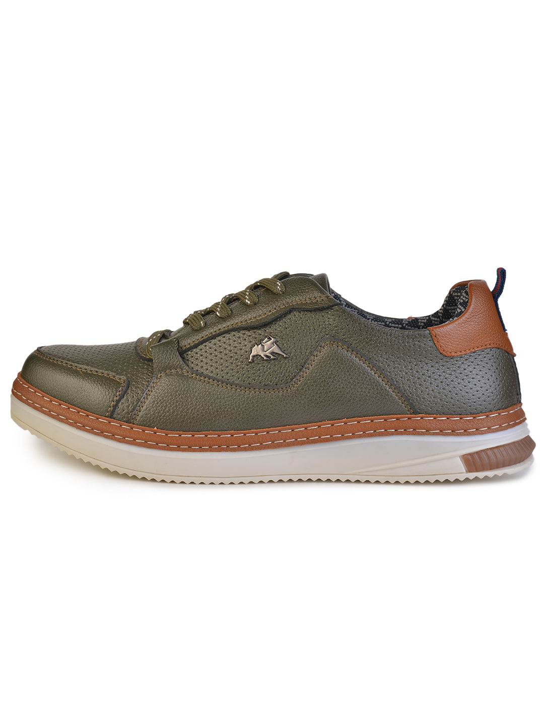 Jaripeo Vegan Leather Casual Shoes for Men: GLOR Olive 45 11