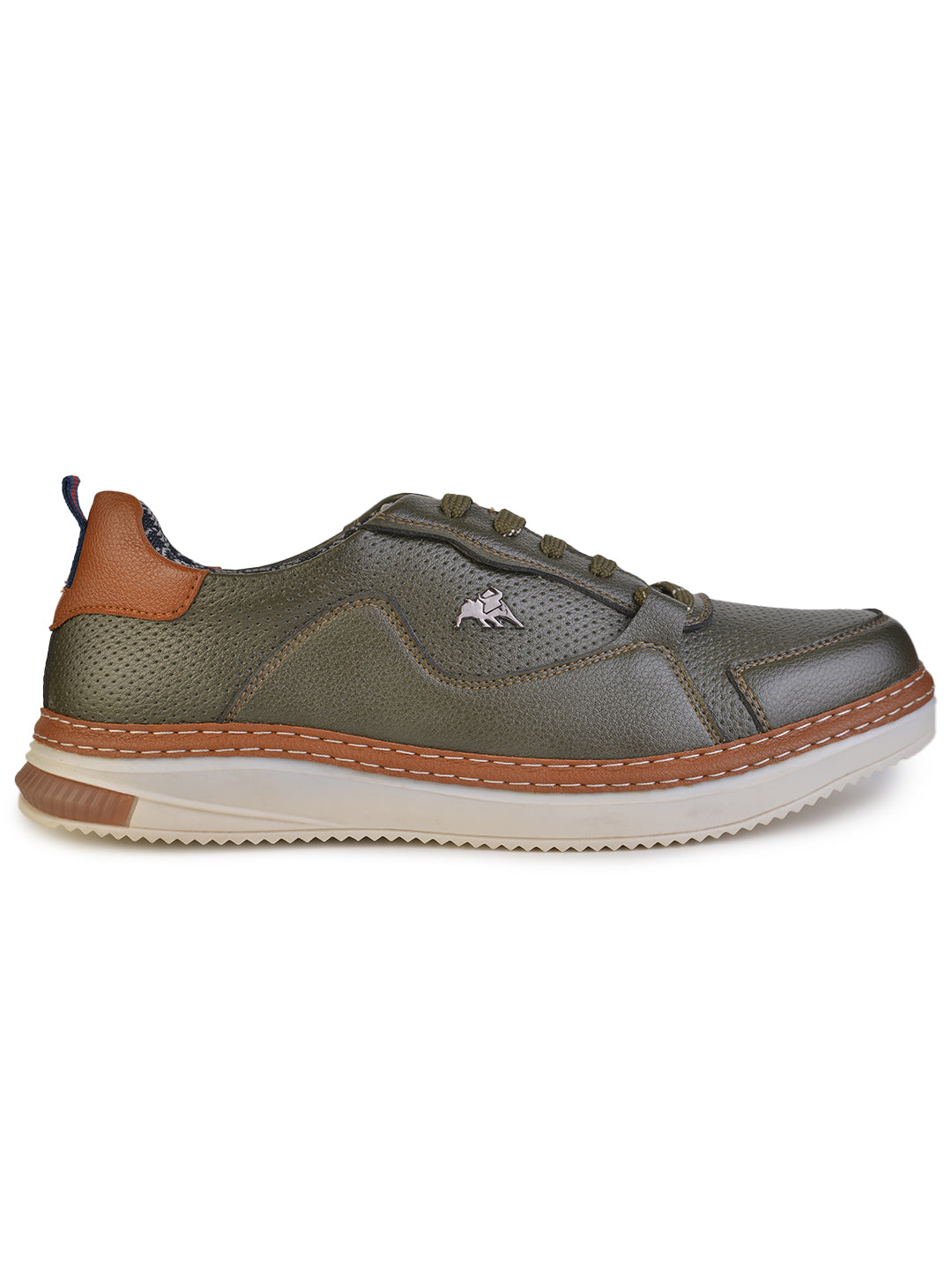 Jaripeo Vegan Leather Casual Shoes for Men: GLOR Olive 45 11