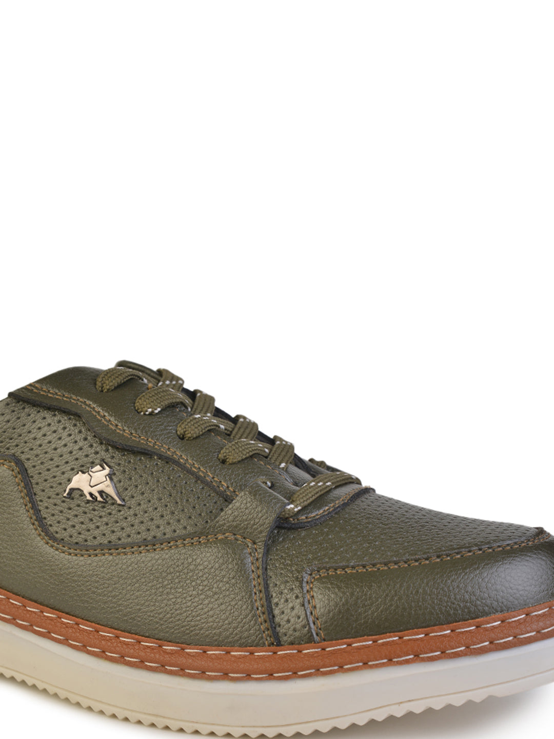 Jaripeo Vegan Leather Casual Shoes for Men: GLOR Olive 45 11