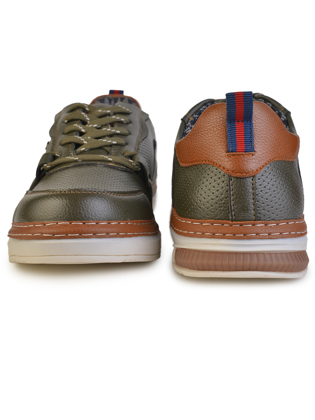 Jaripeo Vegan Leather Casual Shoes for Men: GLOR Olive 45 11