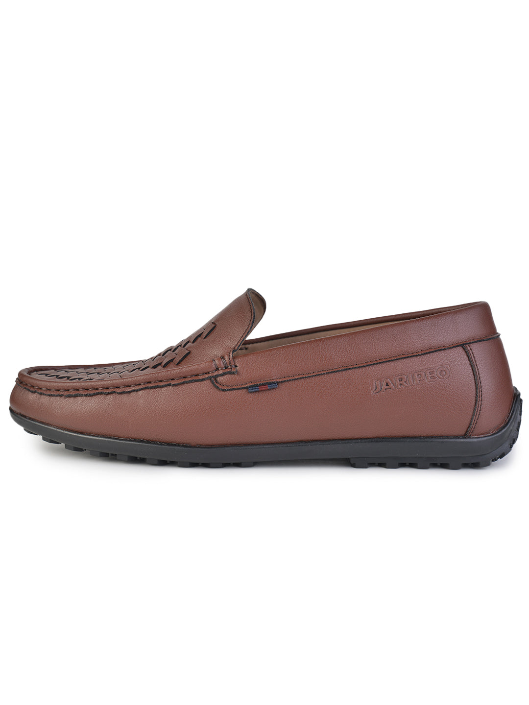 Jaripeo Vegan Leather Casual Loafer for Men: HAMEL Tan 45 11