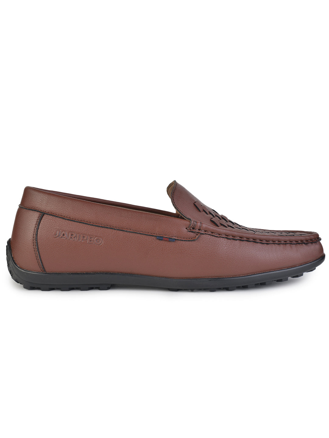 Jaripeo Vegan Leather Casual Loafer for Men: HAMEL Tan 45 11