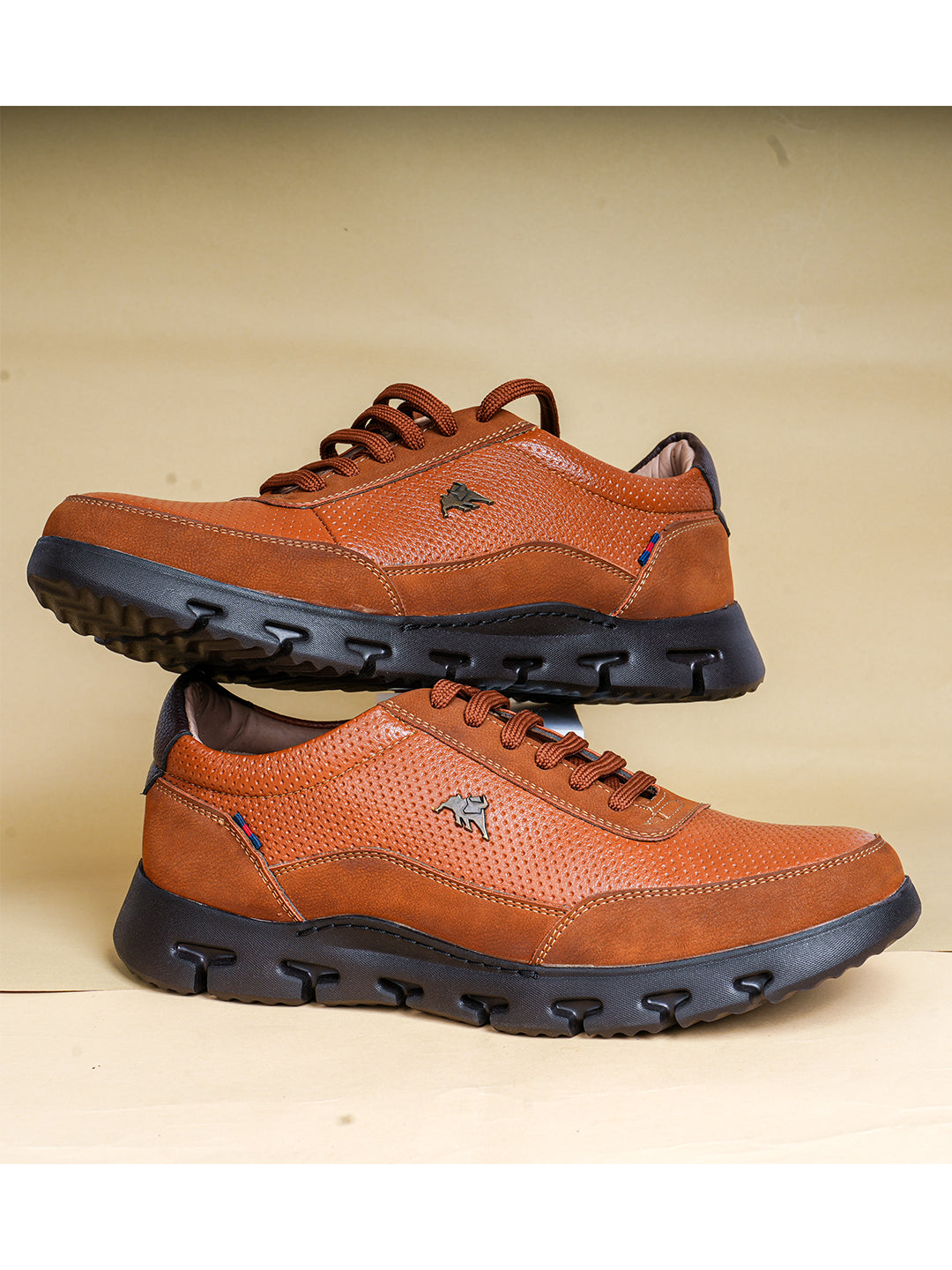 Jaripeo Vegan Leather Casual Shoes for Men: STEW Brown 45 11
