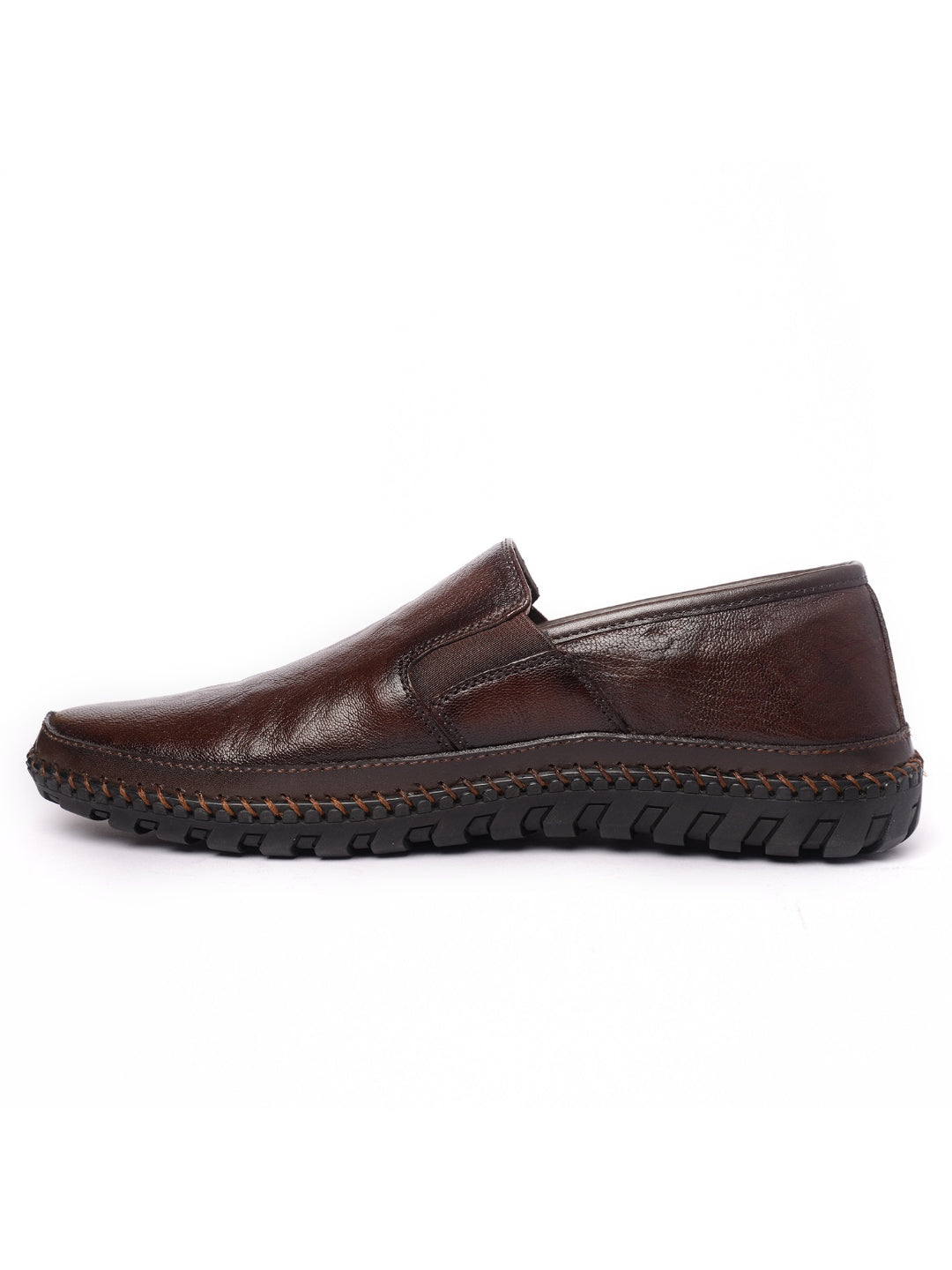 BUCKAROO Genuine Leather Casual Slip-On Shoes for Men | Mens Without Lace Shoes: NARDO