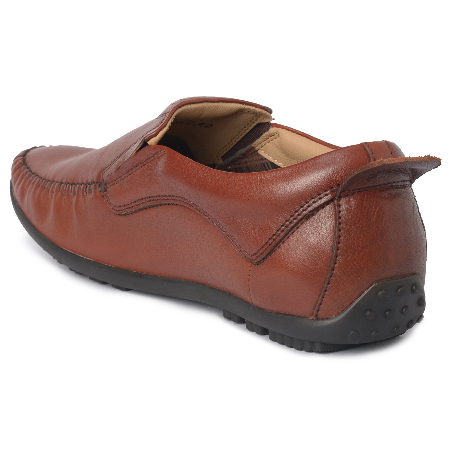 BUCKAROO Genuine Leather Casual Loafer for Men: NEWTON Tan 45 11