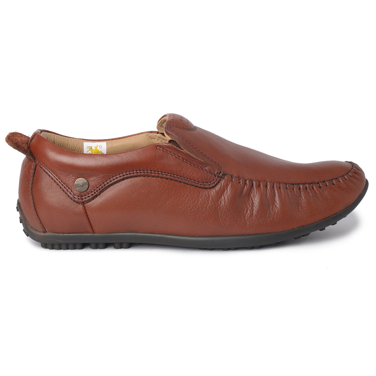 BUCKAROO Genuine Leather Casual Loafer for Men: NEWTON Tan 45 11