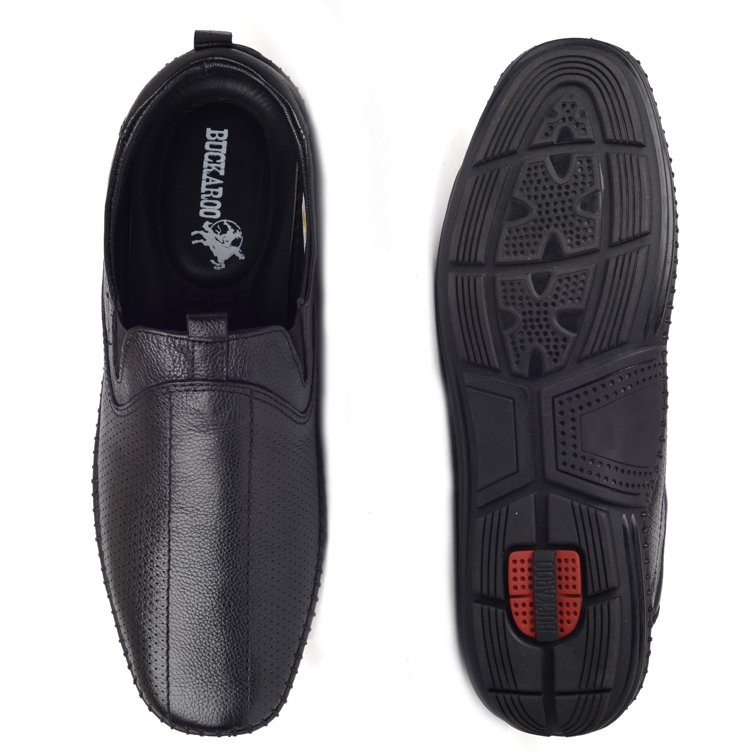 BUCKAROO Genuine Leather Casual Slip-On Shoes for Men: ALBERT