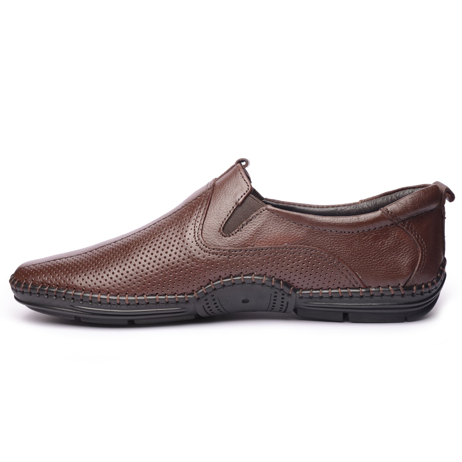 BUCKAROO Genuine Leather Casual Slip-On Shoes for Men: ALBERT