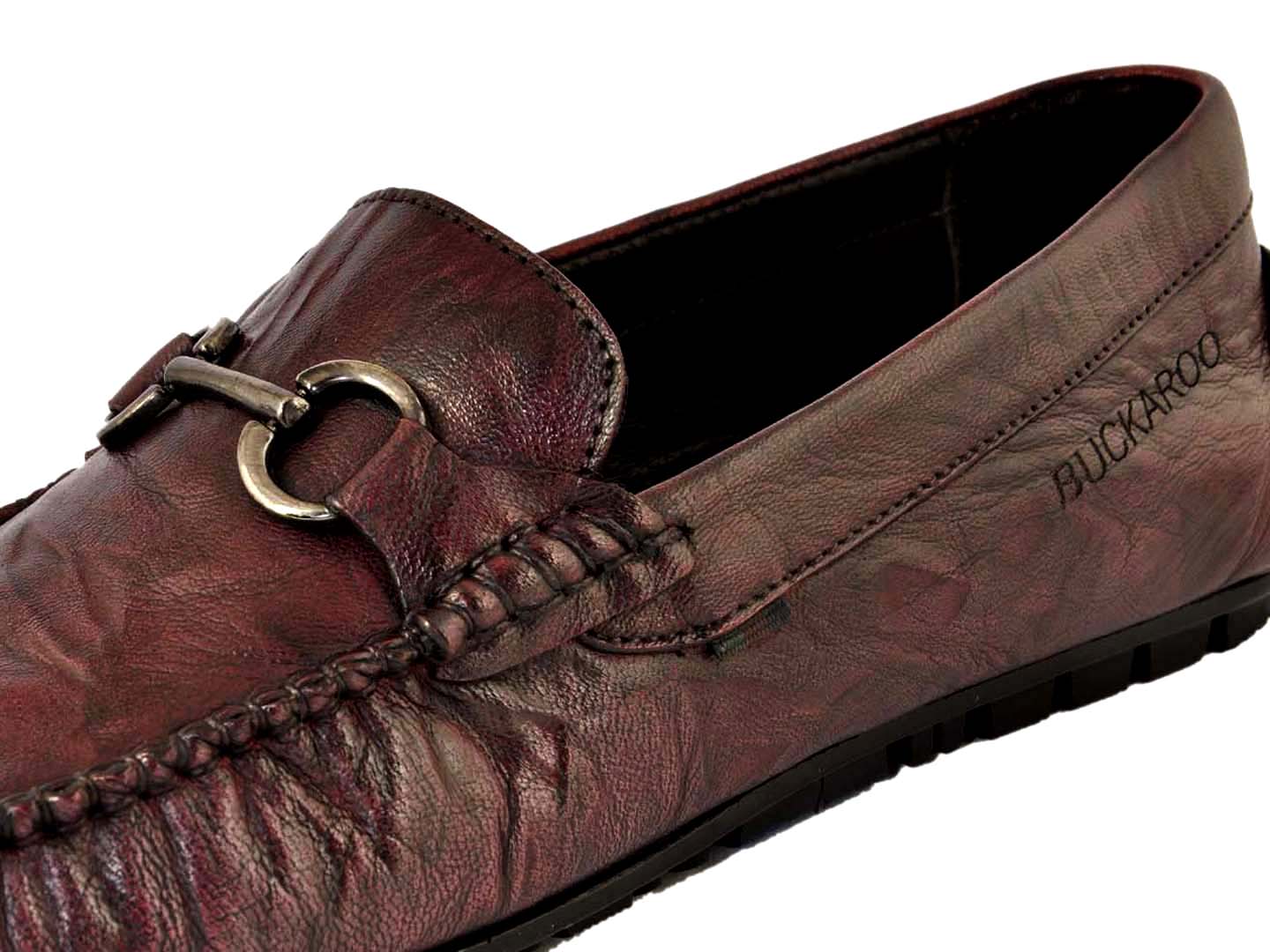 BUCKAROO Genuine Leather Casual Loafer for Men: AURORA Brown