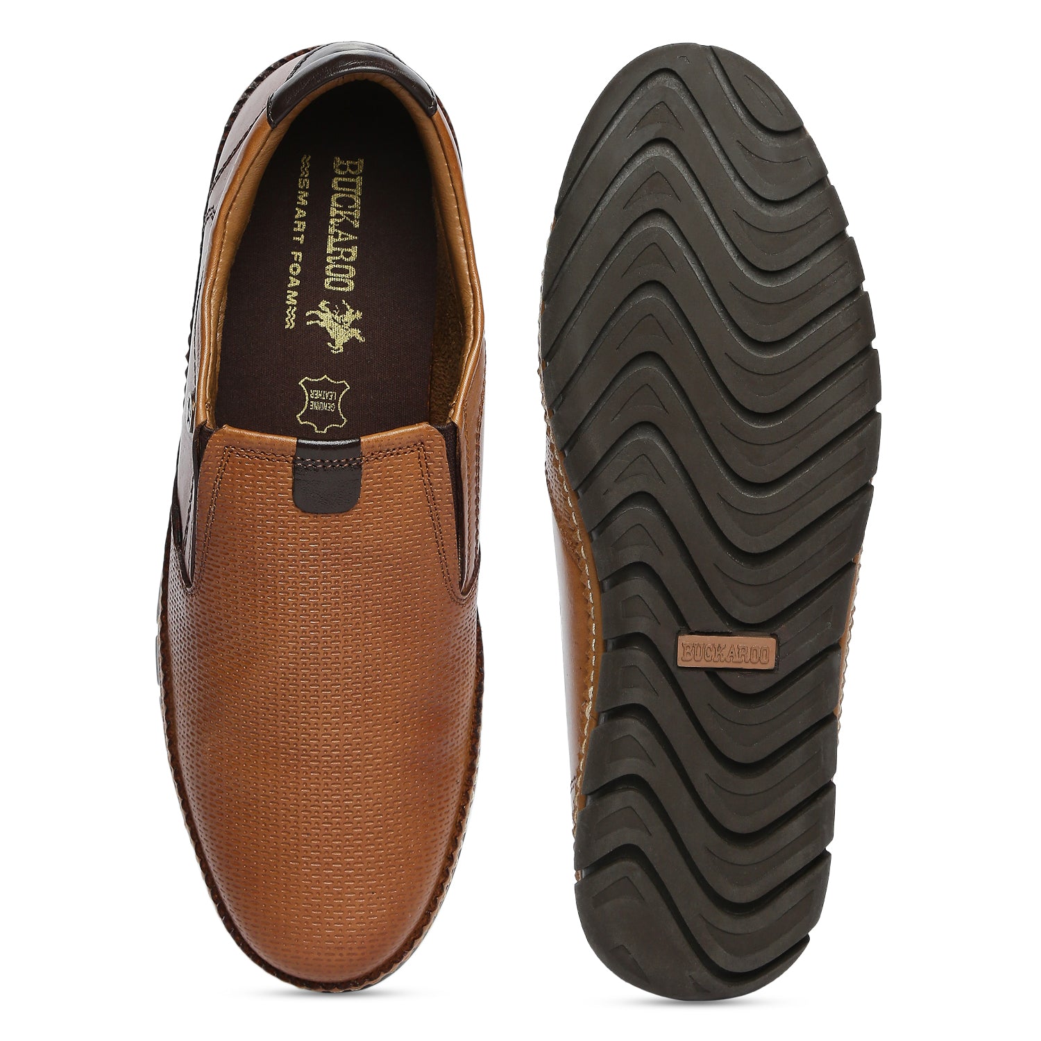 BUCKAROO Genuine Leather Casual Shoes for Men: KIAN