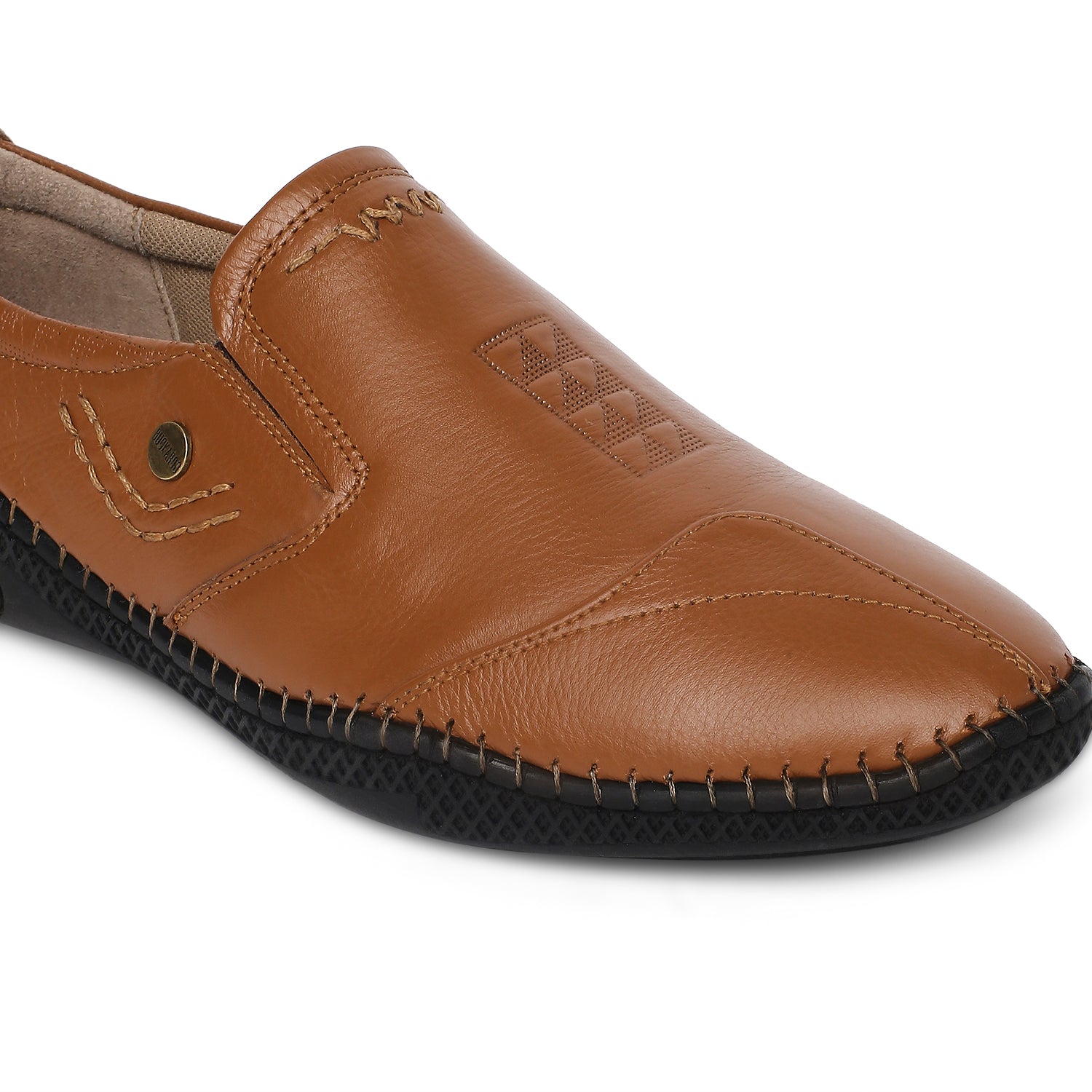 BUCKAROO Genuine Leather Casual Loafer for Men | Mens Slip on Shoes: FILMORE