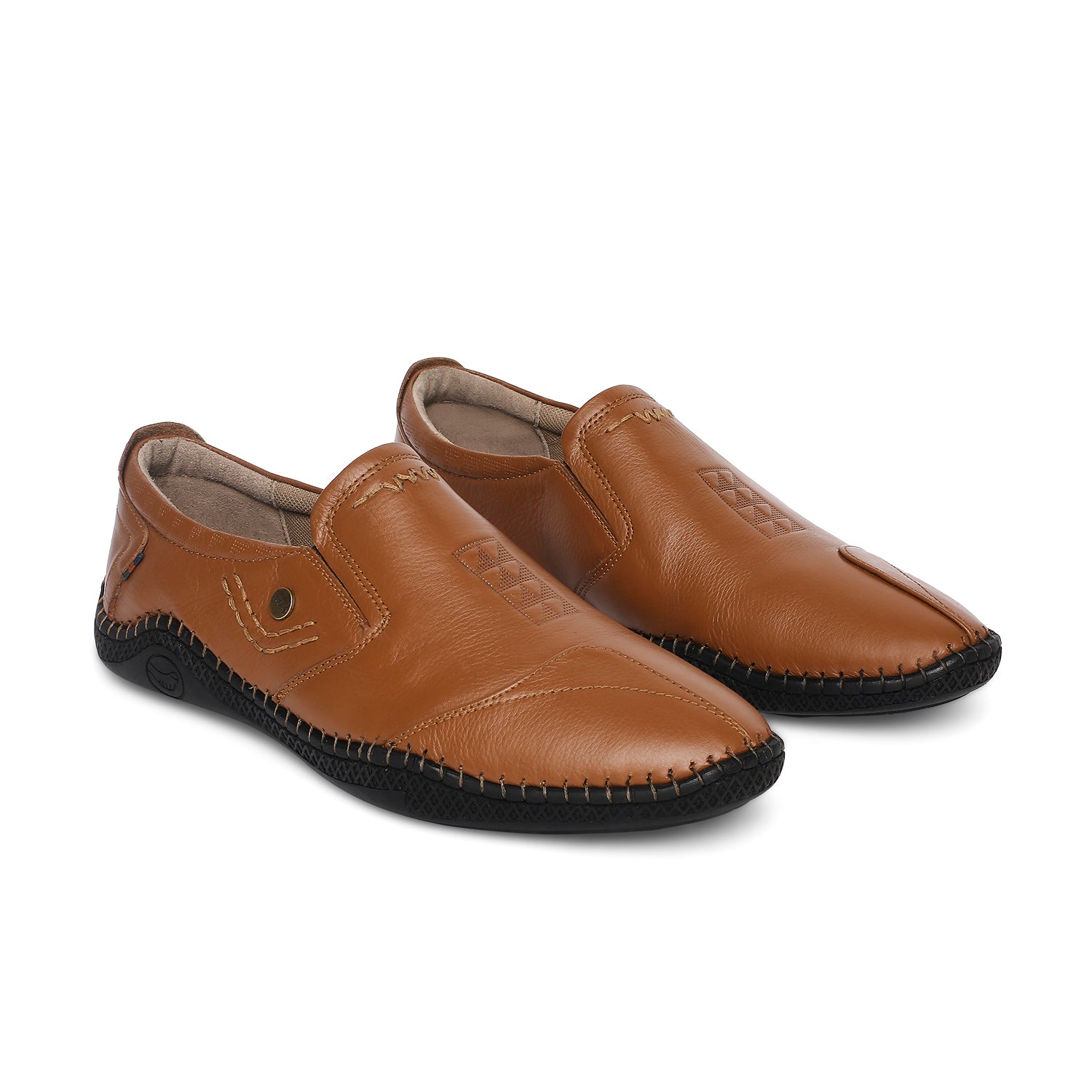 BUCKAROO Genuine Leather Casual Loafer for Men | Mens Slip on Shoes: FILMORE