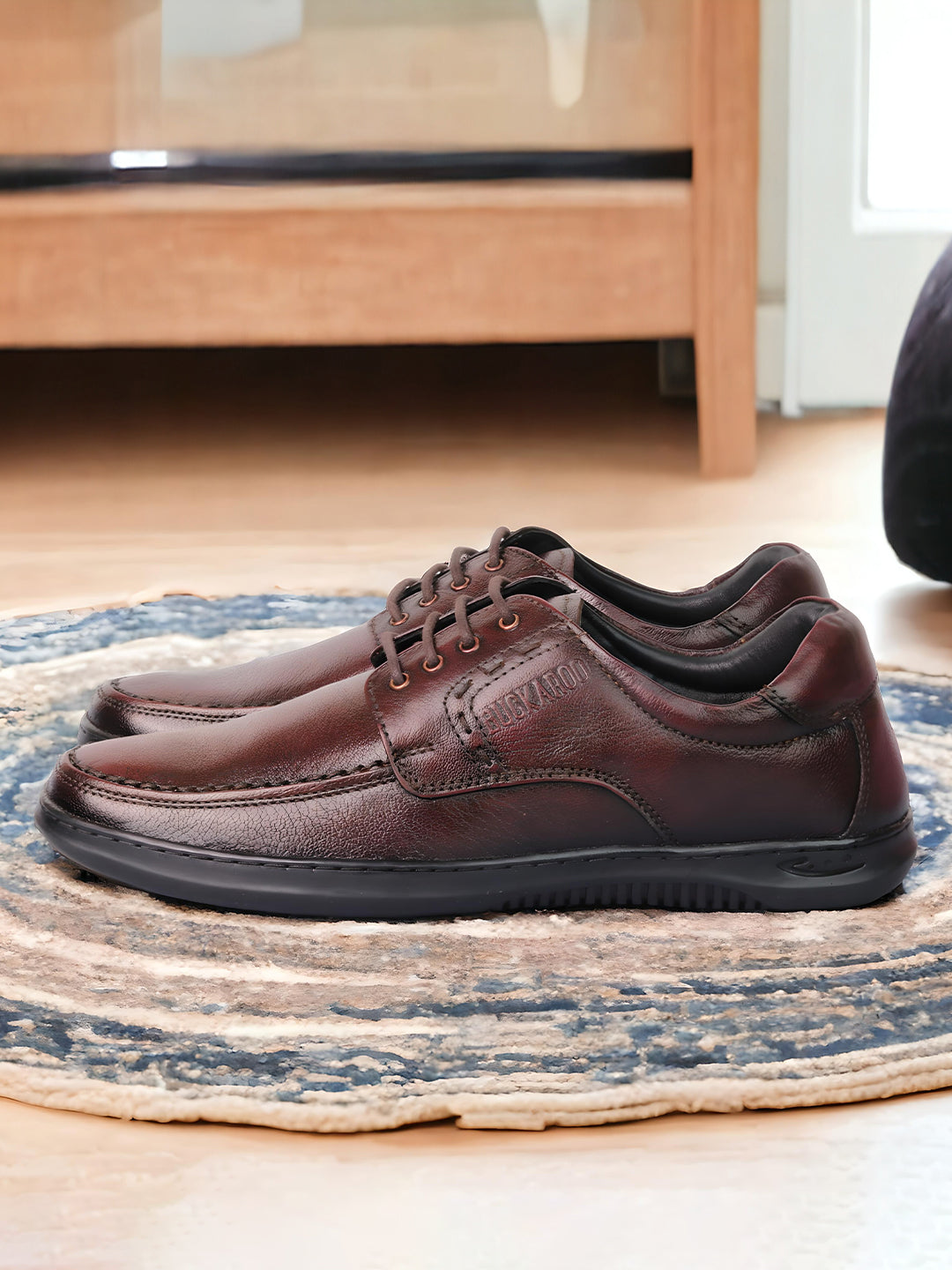 BUCKAROO Genuine Leather Casual Shoes for Men: ORVIL Bordo 45 11