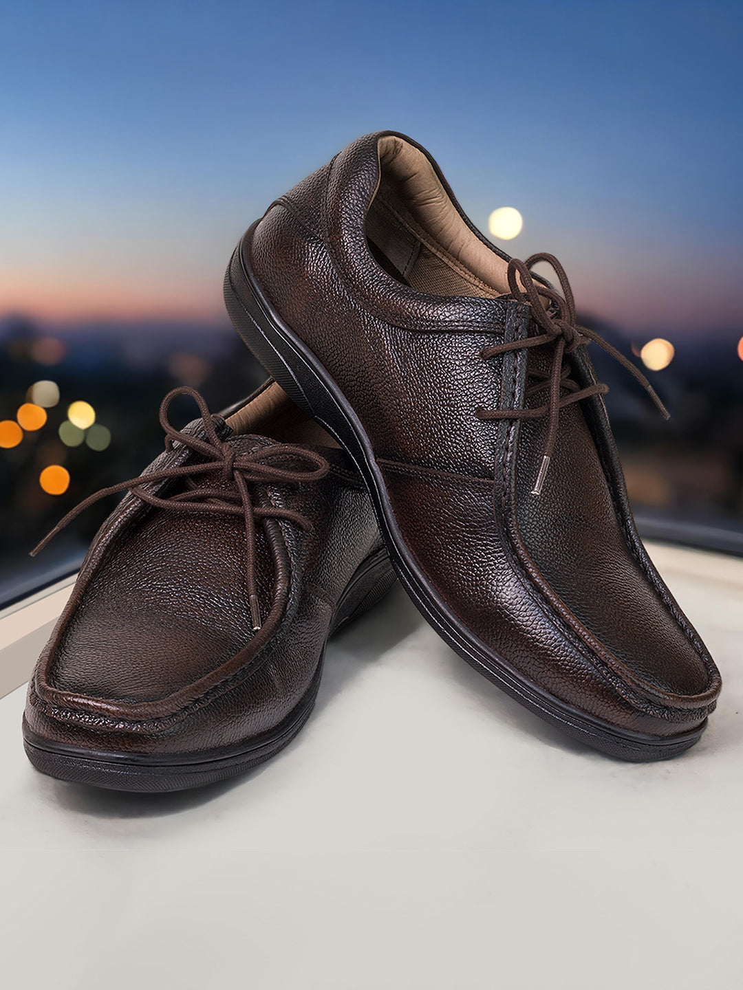 BUCKAROO Genuine Leather Casual Shoes for Men: TRIO Brown