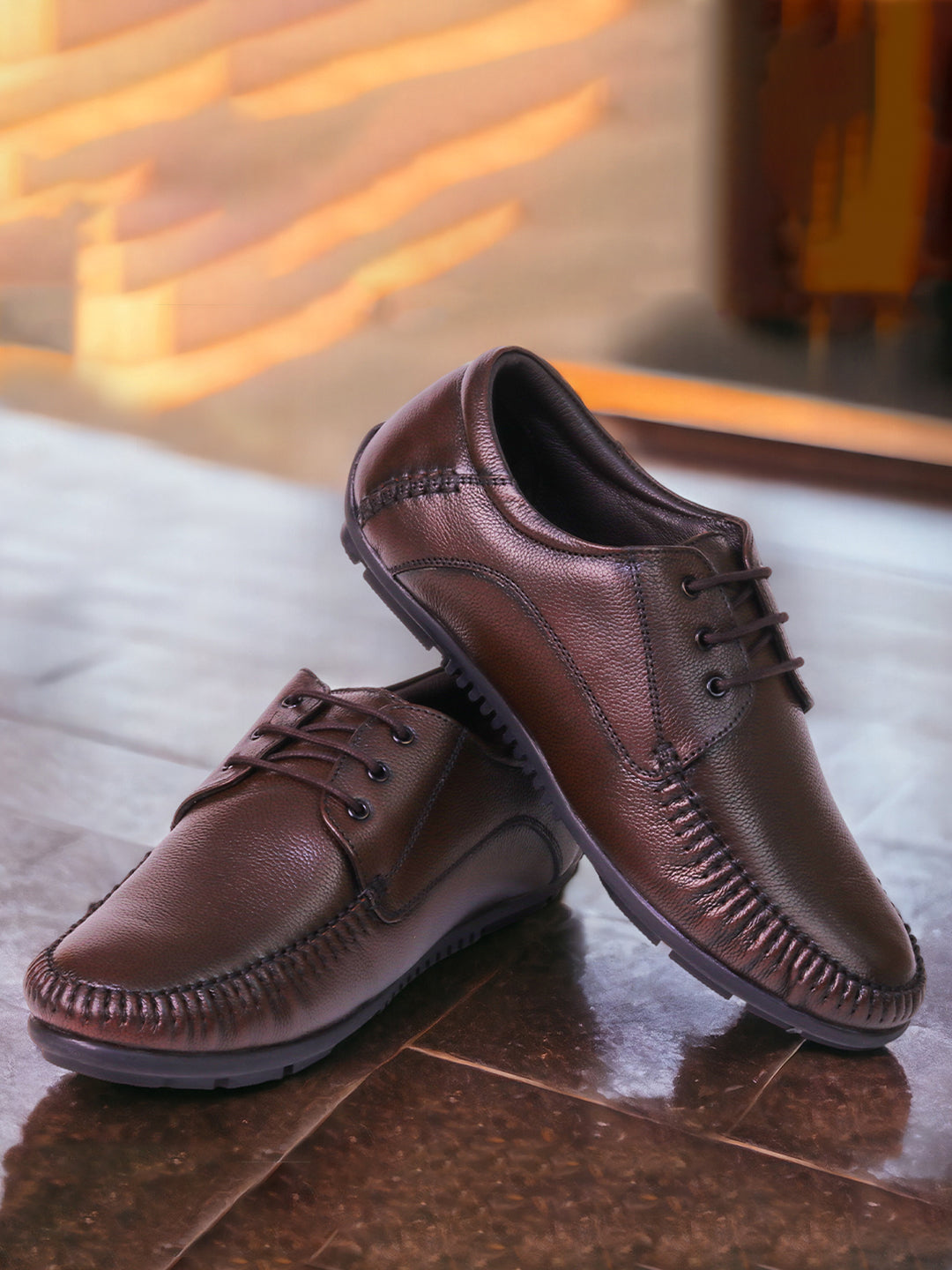 BUCKAROO Genuine Leather Casual Shoes for Men: PAIRING Tan 45 11