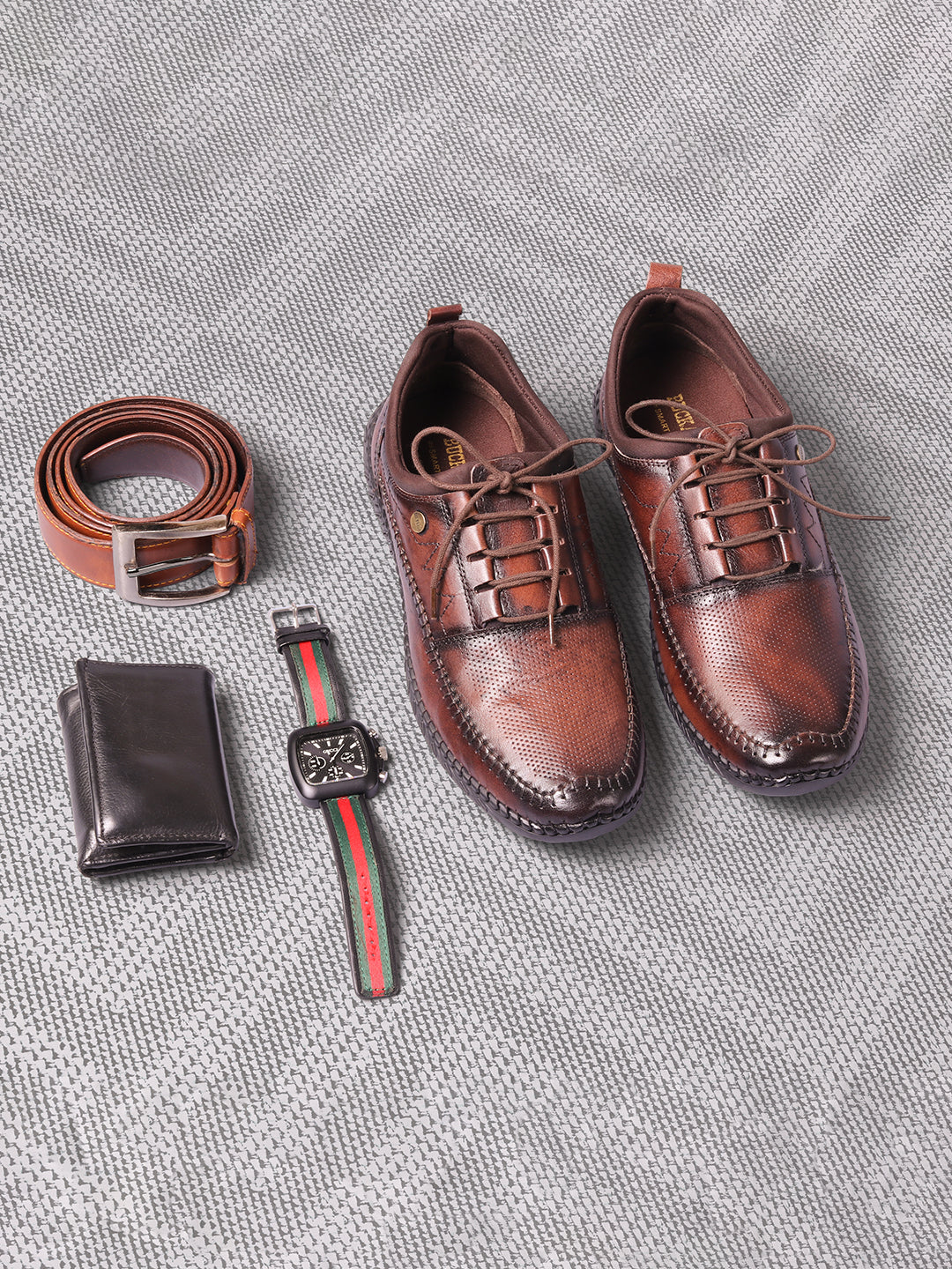 BUCKAROO Genuine Leather Casual Shoes for Men: AURA Black