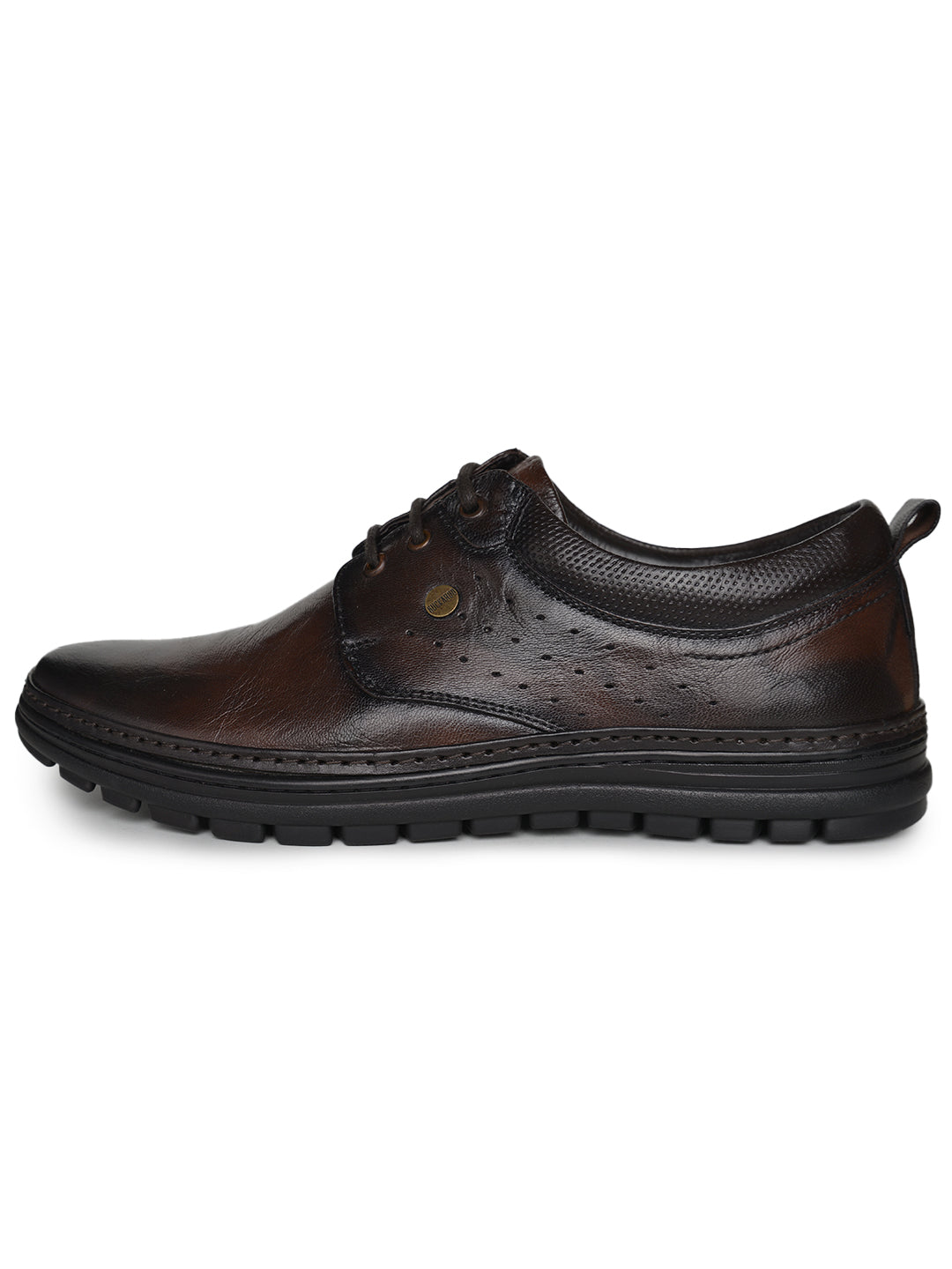 BUCKAROO Genuine Leather Casual Shoes for Men: SHERCA Black