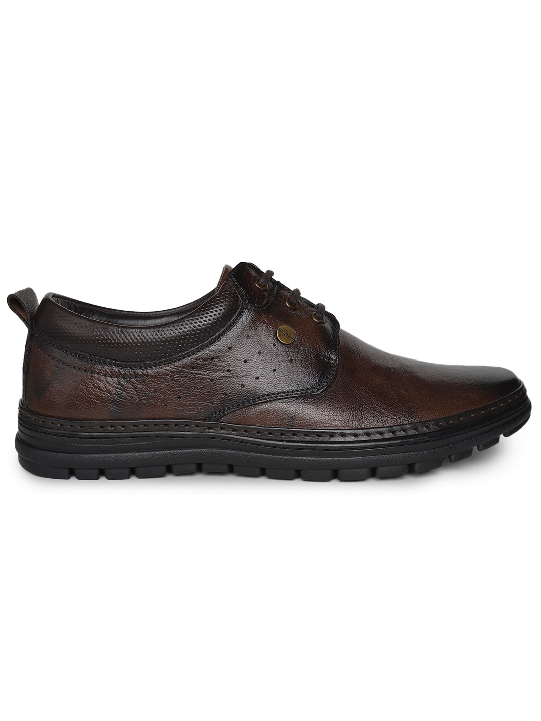 BUCKAROO Genuine Leather Casual Shoes for Men: SHERCA Black