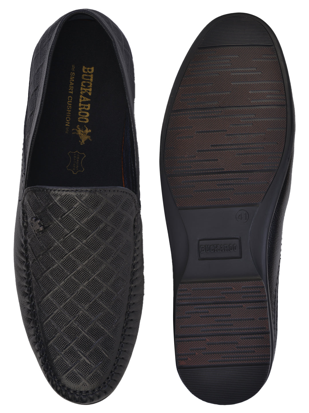 BUCKAROO Genuine Leather Casual Loafer for Men: ARTHER Tan 45 11