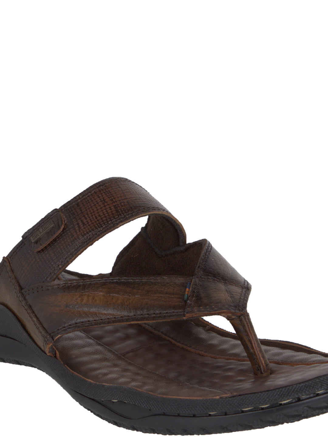 BUCKAROO Genuine Leather Casual Open Sandal for Men: NEW PLAZZO Tan