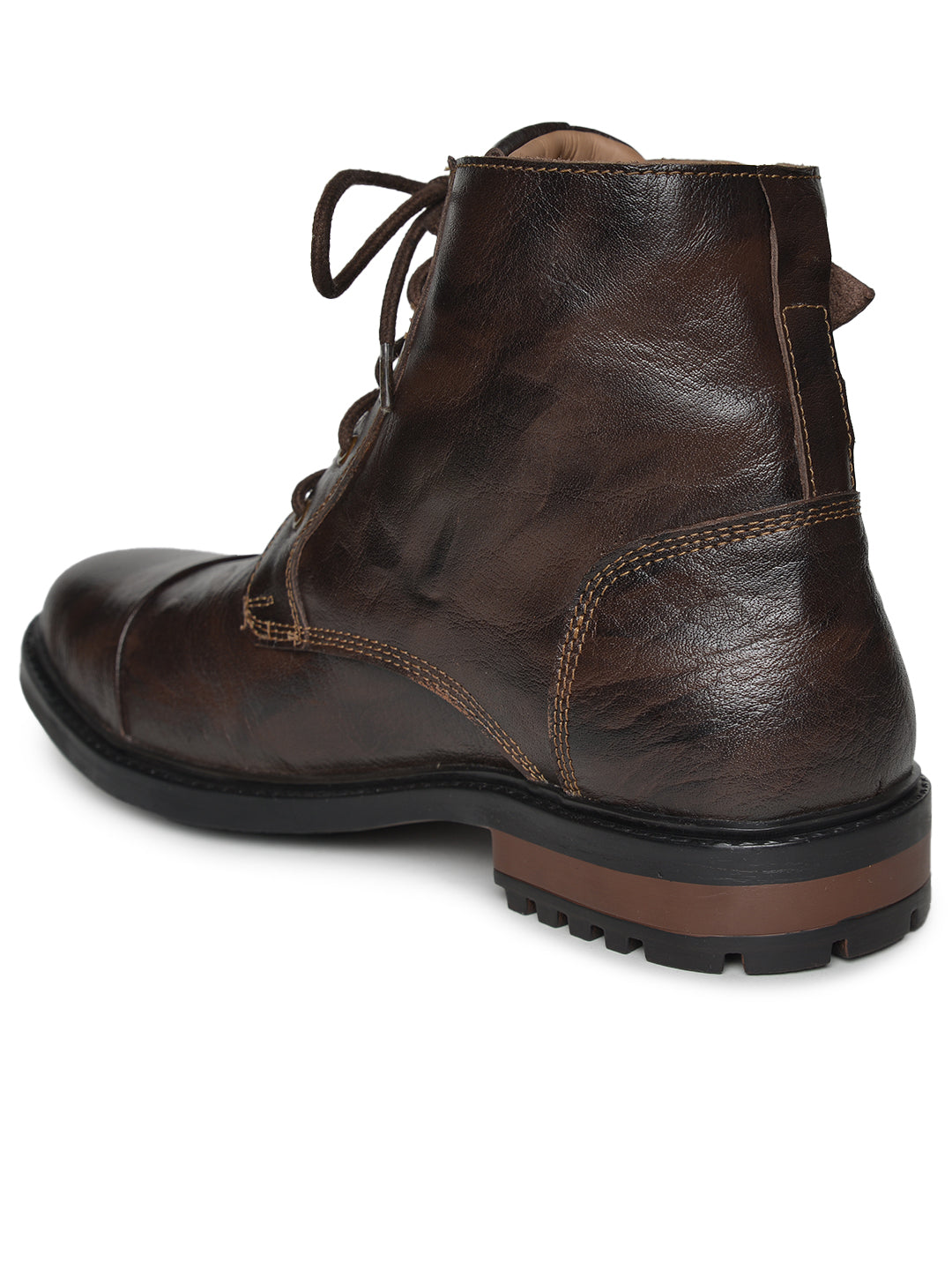 BUCKAROO Genuine Leather Casual Boots for Men: APACHEE Brown 45 11