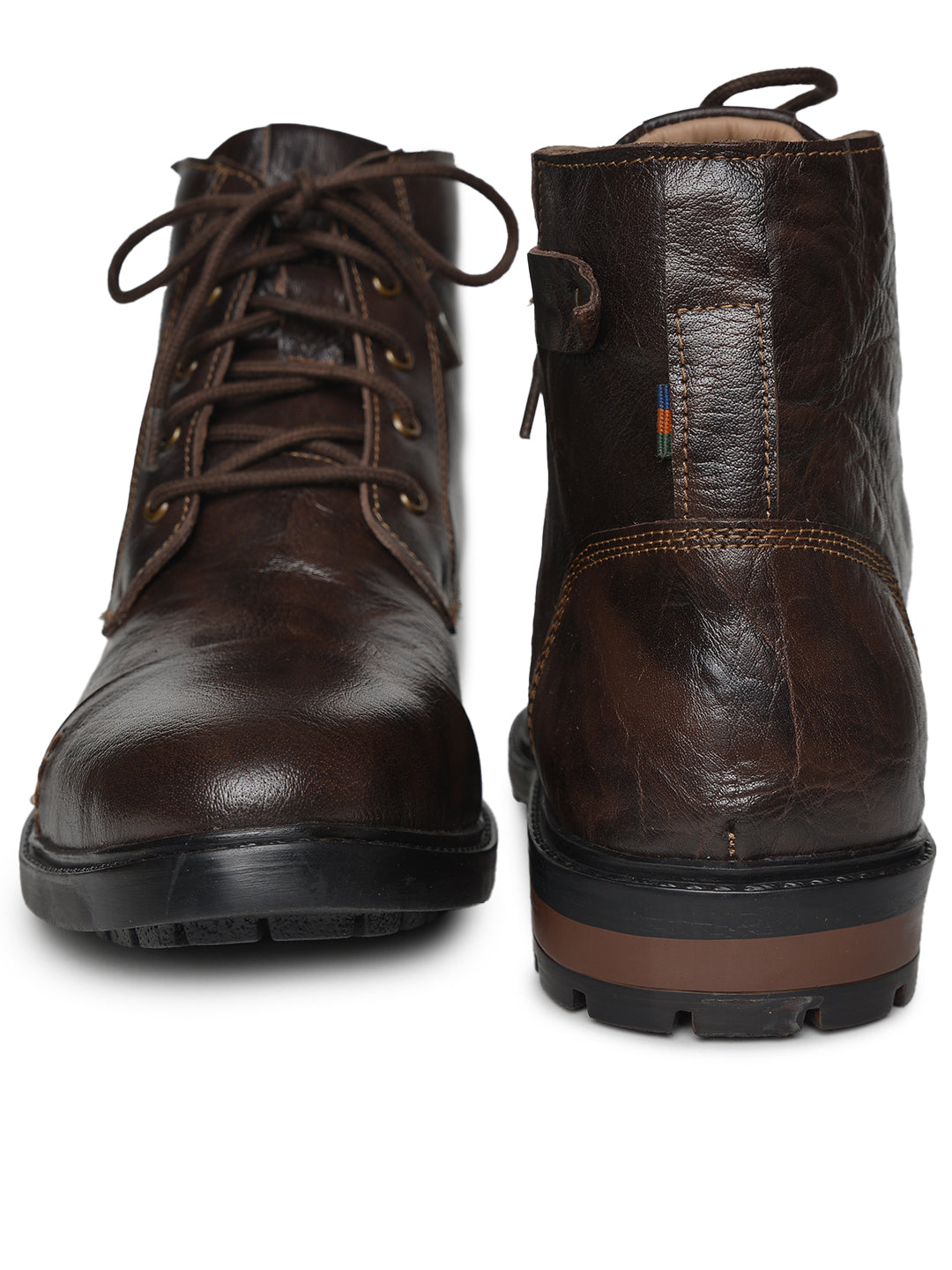 BUCKAROO Genuine Leather Casual Boots for Men: APACHEE Brown 45 11