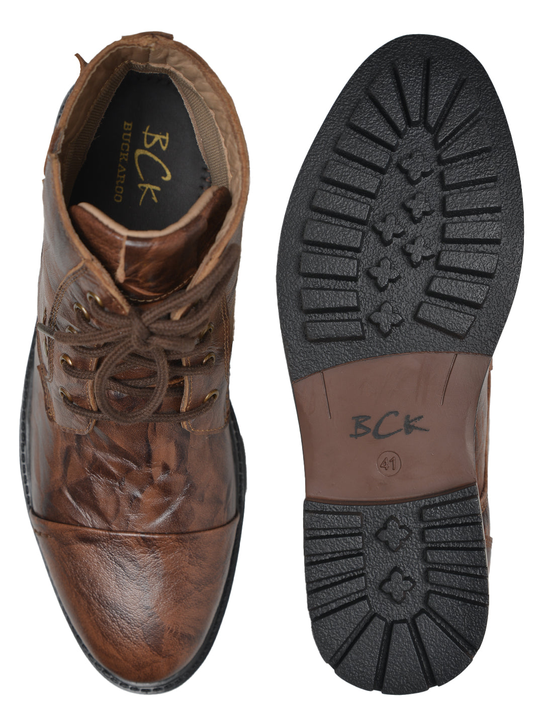 BUCKAROO Genuine Leather Casual Boots for Men: APACHEE