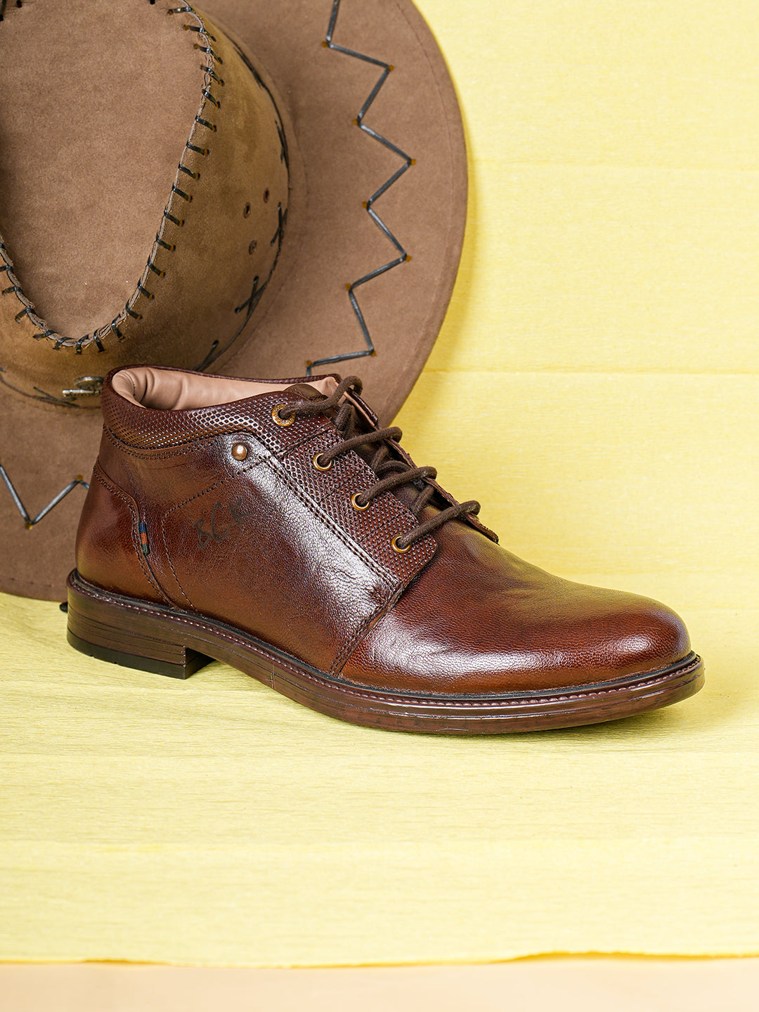 BUCKAROO Genuine Leather Casual Boots for Men: HARKAN Tan 45 11